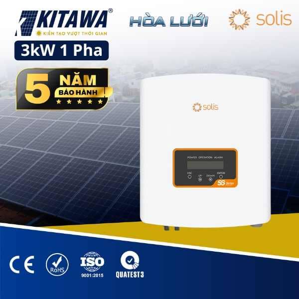 Inverter hoà lưới Solis 3kW 1 pha