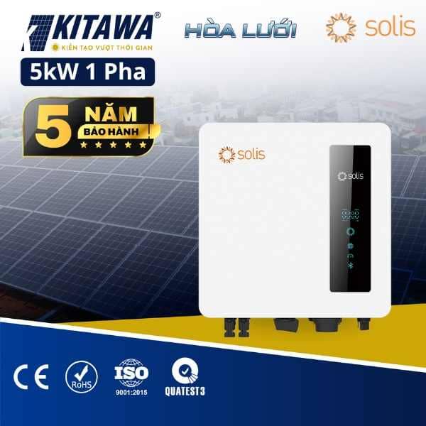 Inverter hoà lưới Solis 5kW 1 pha