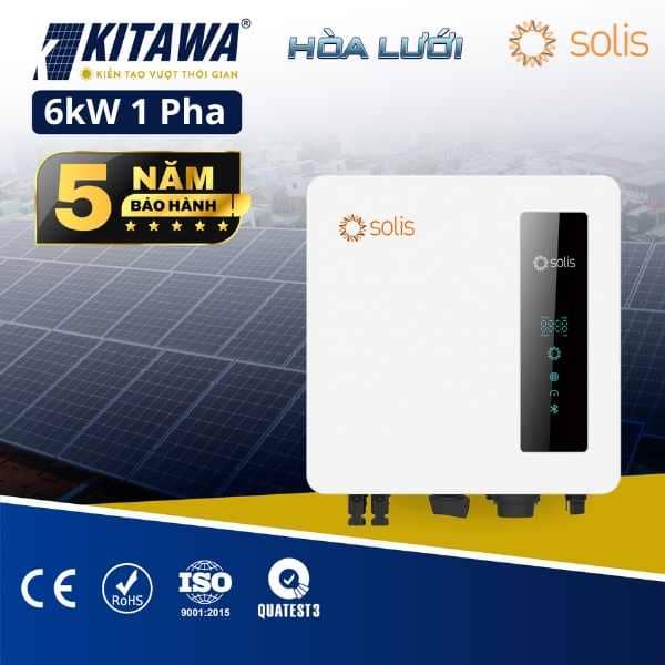 Inverter hoà lưới Solis 6kW 1 pha